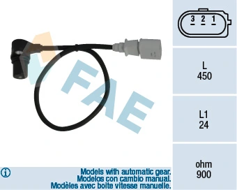 Sensor, crankshaft pulse