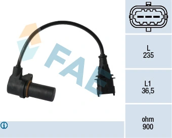 Sensor, crankshaft pulse