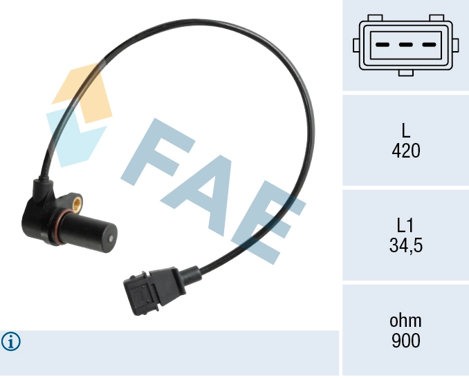 Sensor, crankshaft pulse