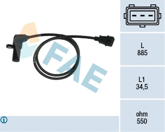 Sensor, crankshaft pulse