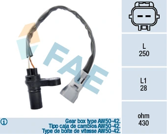 RPM Sensor, automatic transmission