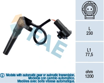 RPM Sensor, automatic transmission