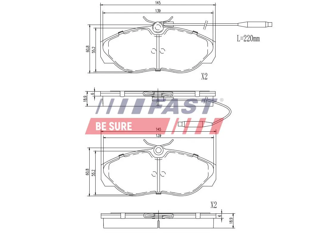 Brake Pad Set, disc brake