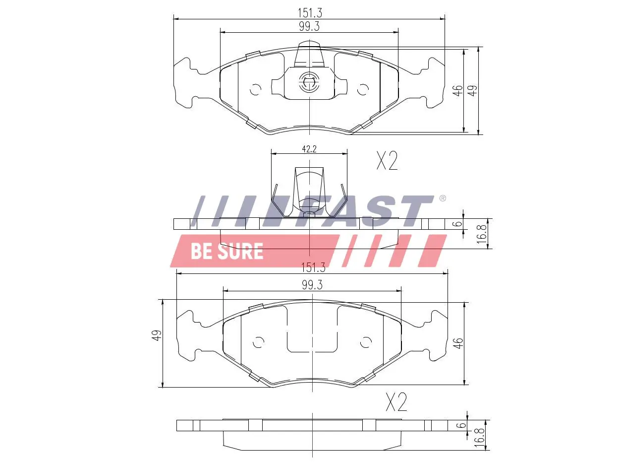 Brake Pad Set, disc brake
