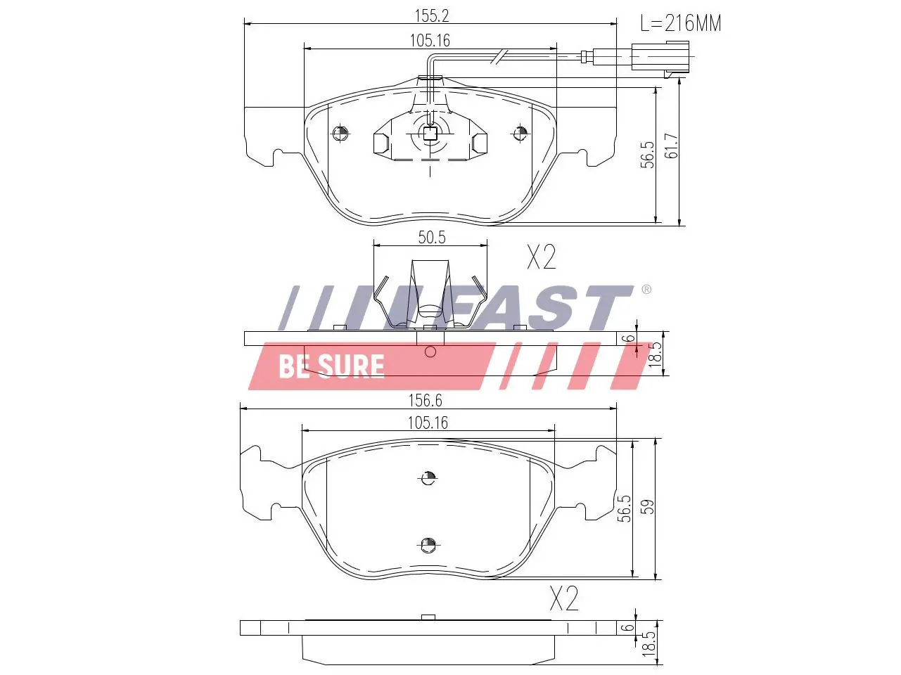 Brake Pad Set, disc brake
