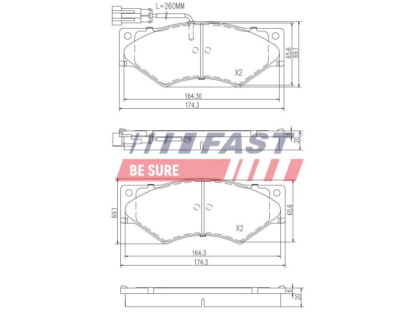 Brake Pad Set, disc brake
