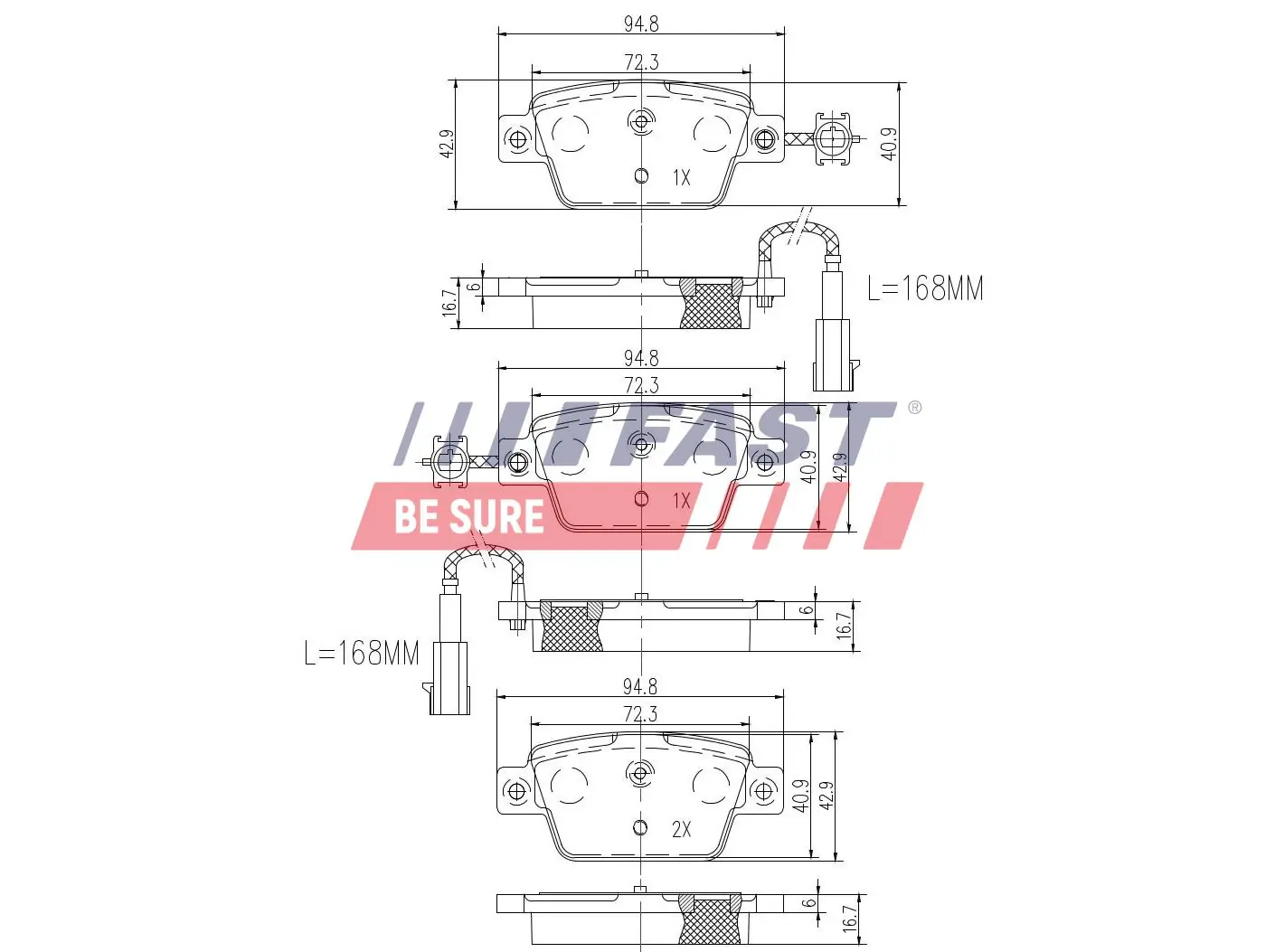 Brake Pad Set, disc brake