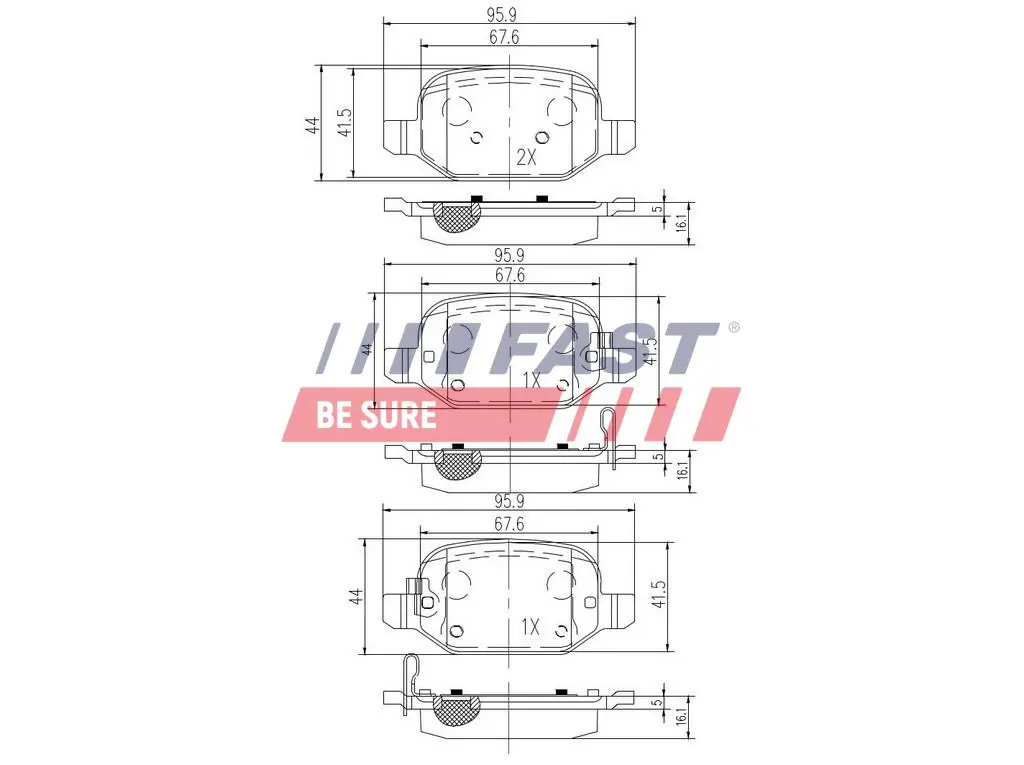 Brake Pad Set, disc brake