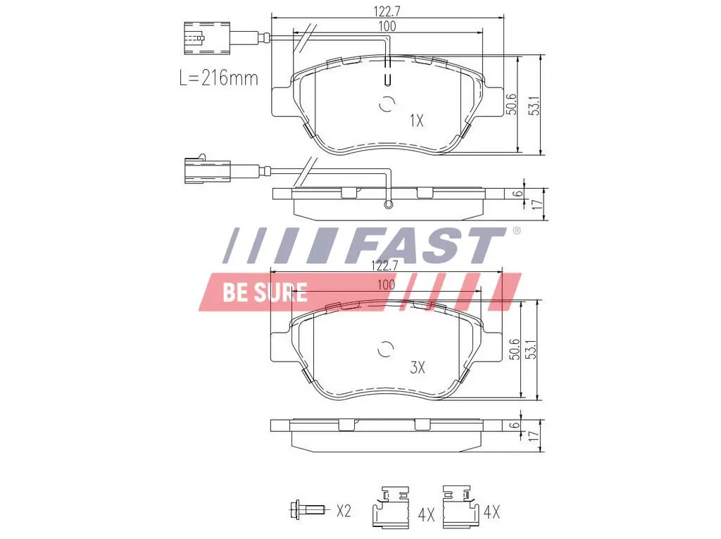 Brake Pad Set, disc brake