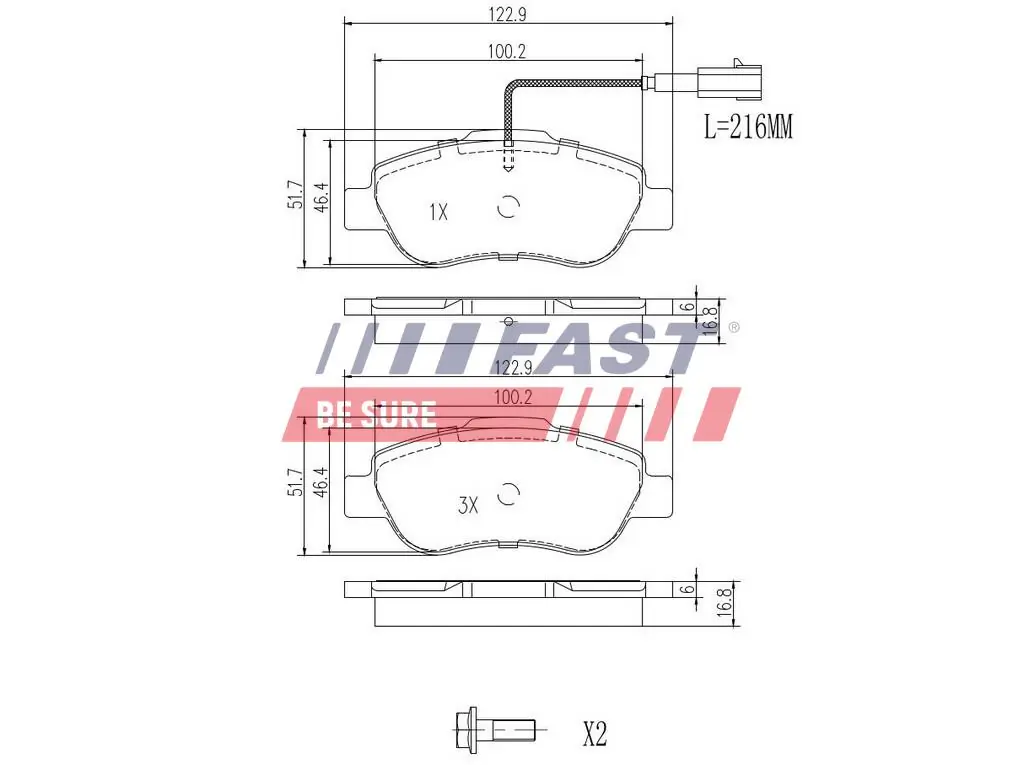 Brake Pad Set, disc brake