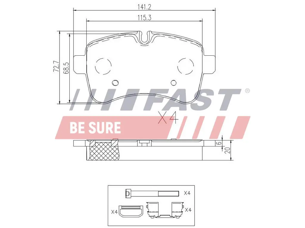 Brake Pad Set, disc brake