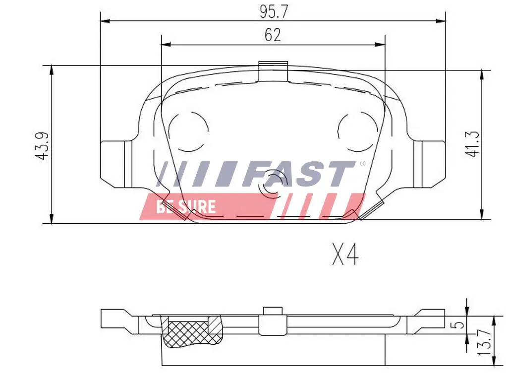 Brake Pad Set, disc brake