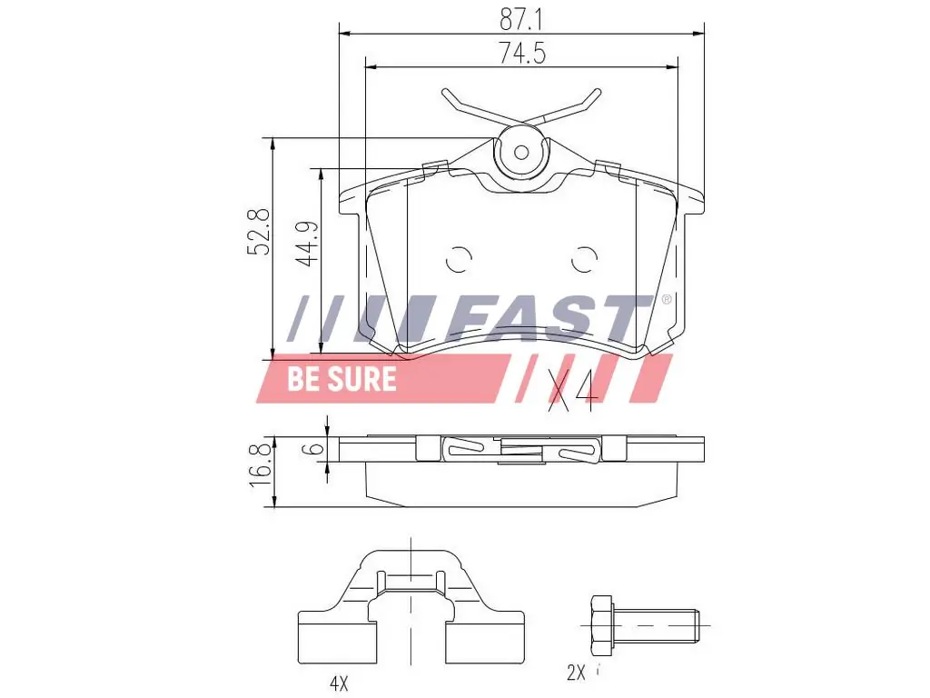 Brake Pad Set, disc brake