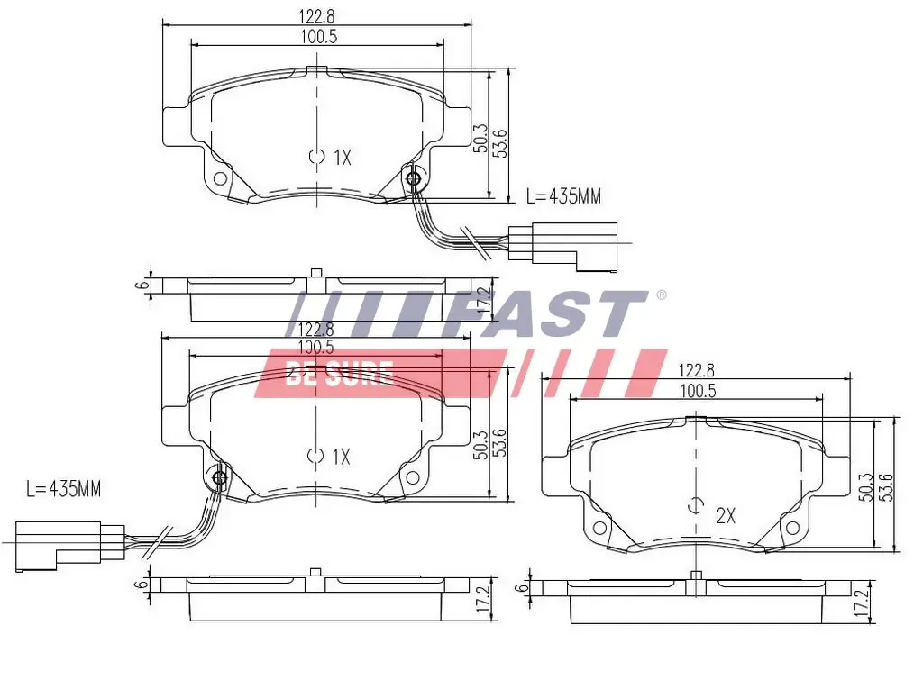 Brake Pad Set, disc brake