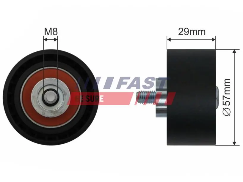 Deflection Pulley/Guide Pulley, timing belt