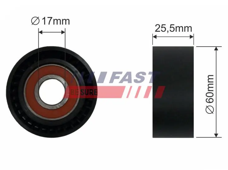 Tensioner Pulley, V-ribbed belt
