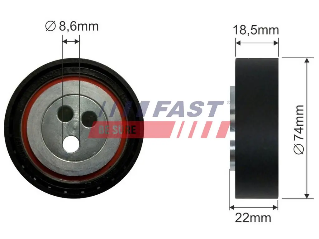 Tensioner Pulley, V-ribbed belt