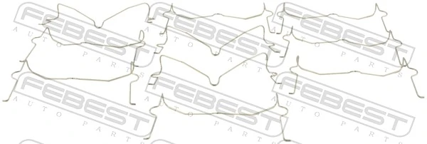 Spring, disc brake pad