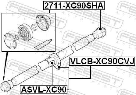 Bearing, propshaft centre bearing