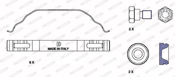 Accessory Kit, disc brake pad