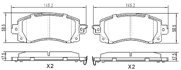 Brake Pad Set, disc brake
