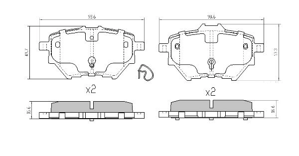 Brake Pad Set, disc brake