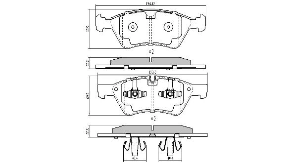 Brake Pad Set, disc brake