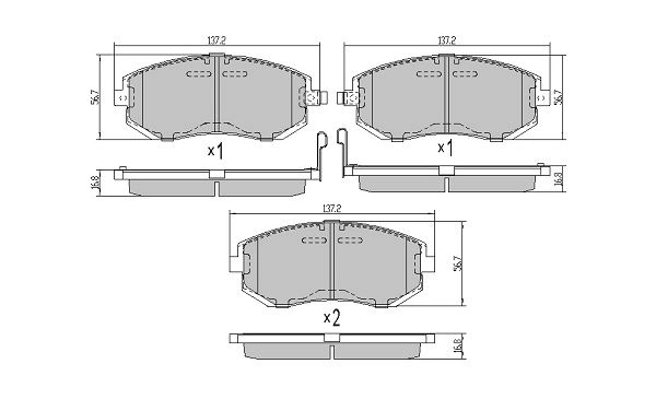 Brake Pad Set, disc brake