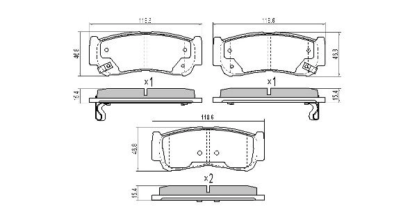 Brake Pad Set, disc brake