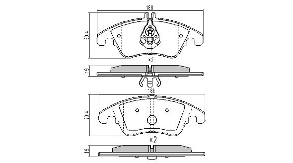 Brake Pad Set, disc brake