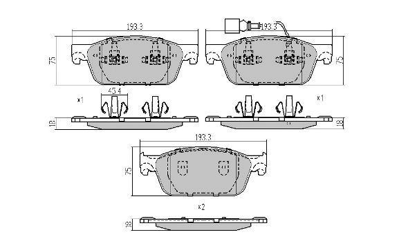 Brake Pad Set, disc brake