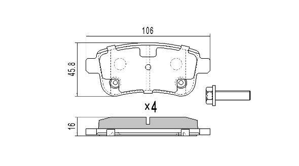 Brake Pad Set, disc brake