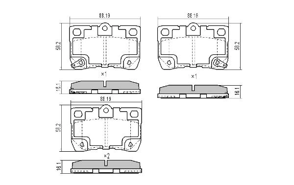 Brake Pad Set, disc brake