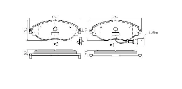 Brake Pad Set, disc brake