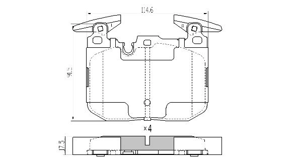 Brake Pad Set, disc brake