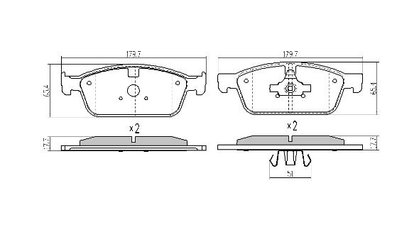 Brake Pad Set, disc brake