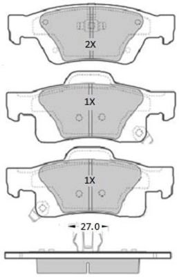 Brake Pad Set, disc brake
