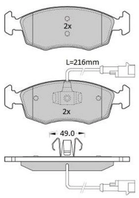 Brake Pad Set, disc brake