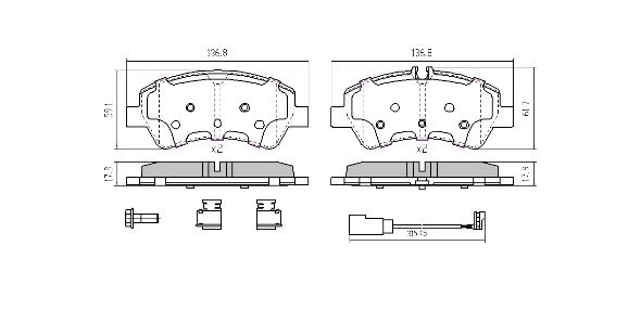 Brake Pad Set, disc brake