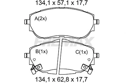 Brake Pad Set, disc brake