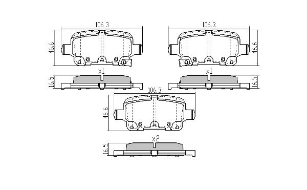 Brake Pad Set, disc brake