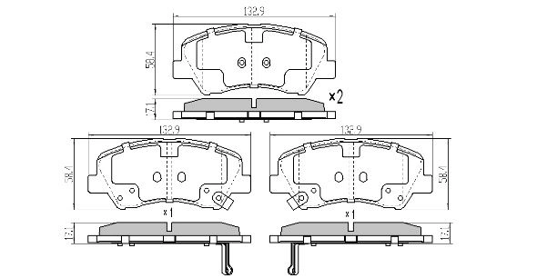 Brake Pad Set, disc brake