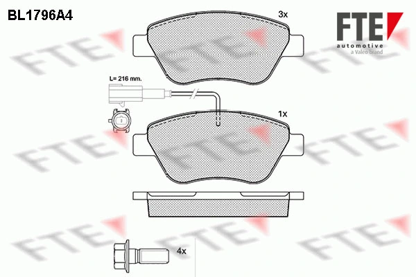 Brake Pad Set, disc brake