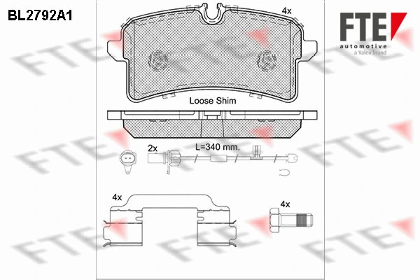 Brake Pad Set, disc brake