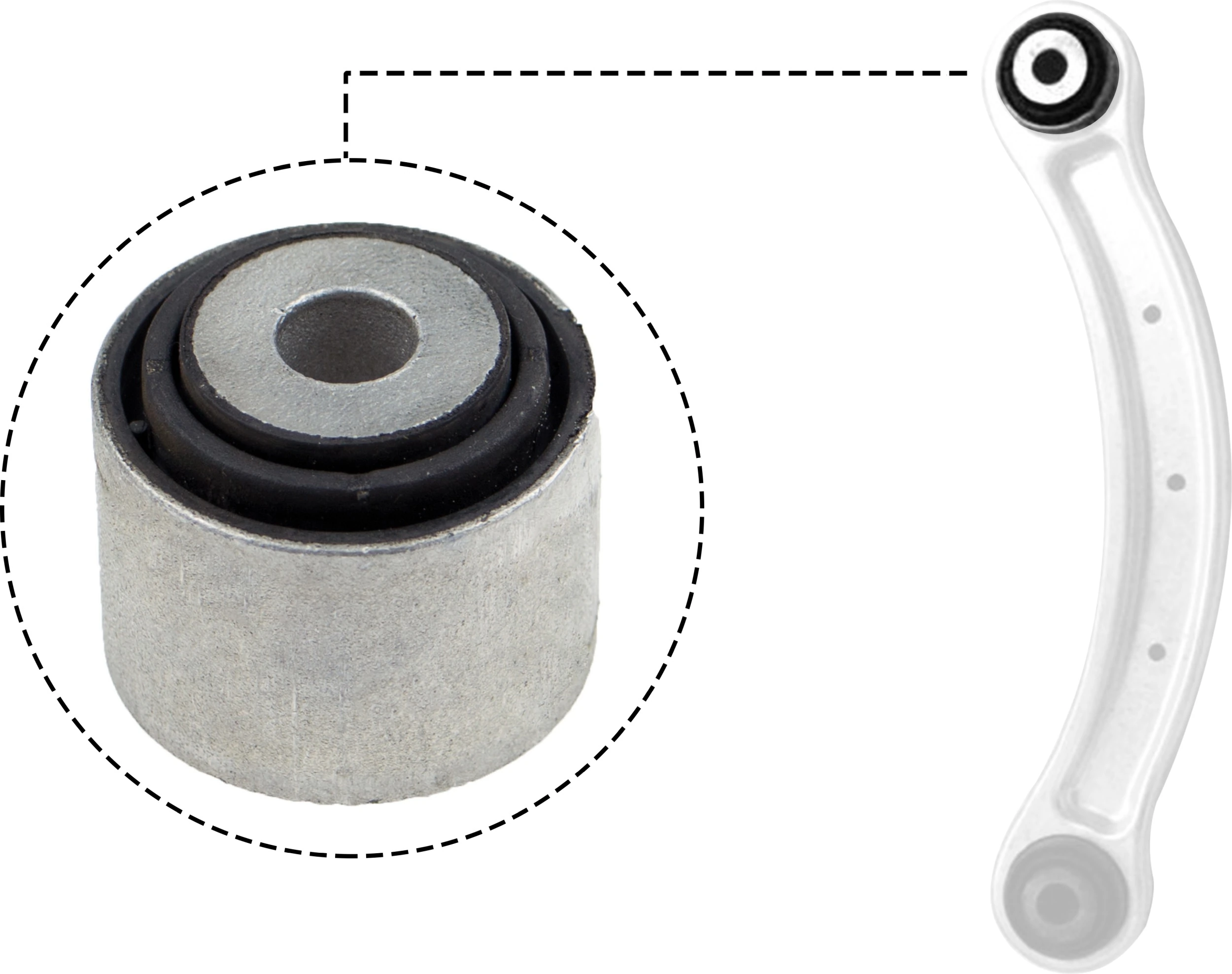 Mounting, control/trailing arm