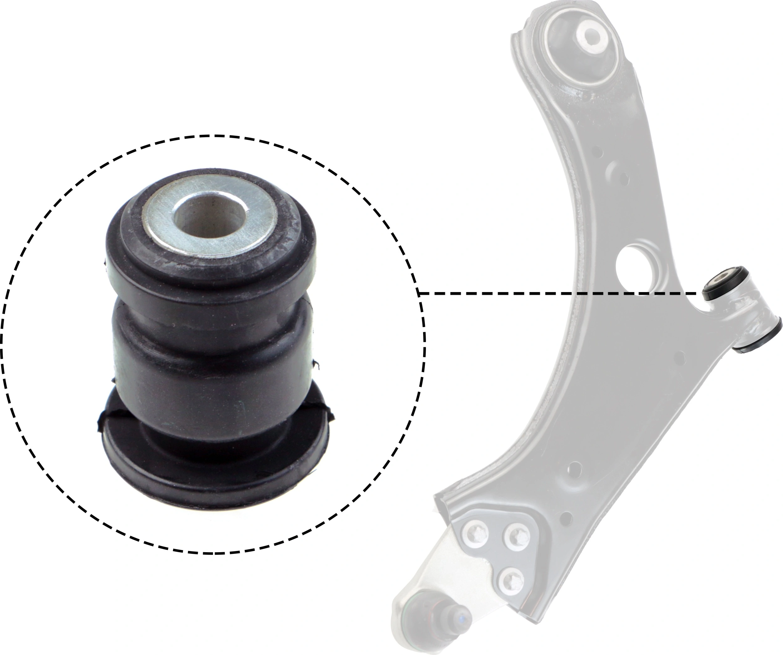 Mounting, control/trailing arm