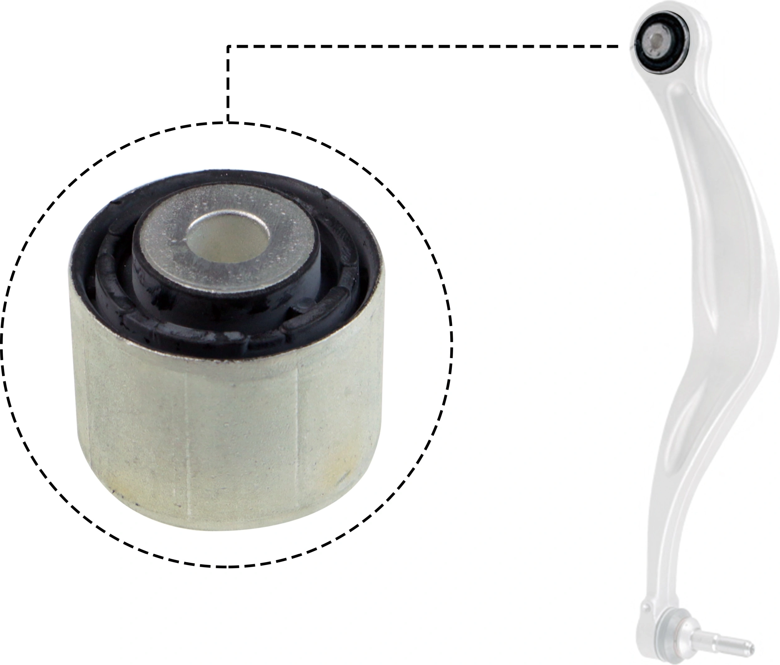 Mounting, control/trailing arm