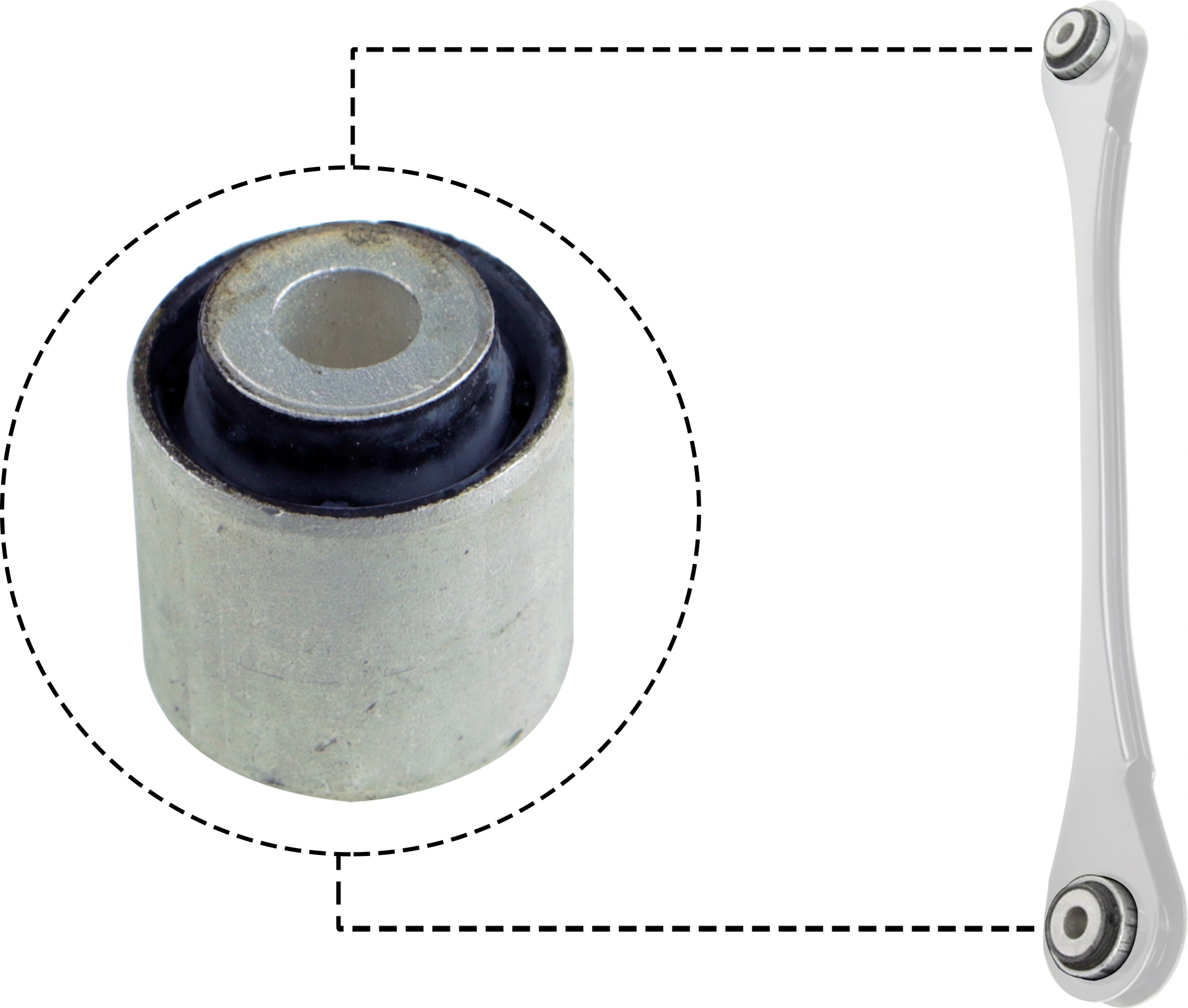 Mounting, control/trailing arm