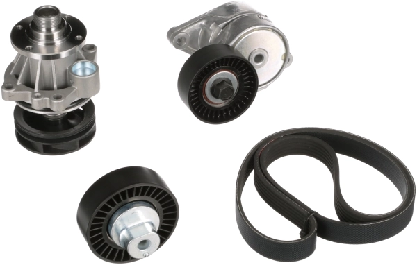 Water Pump + V-ribbed Belt Kit