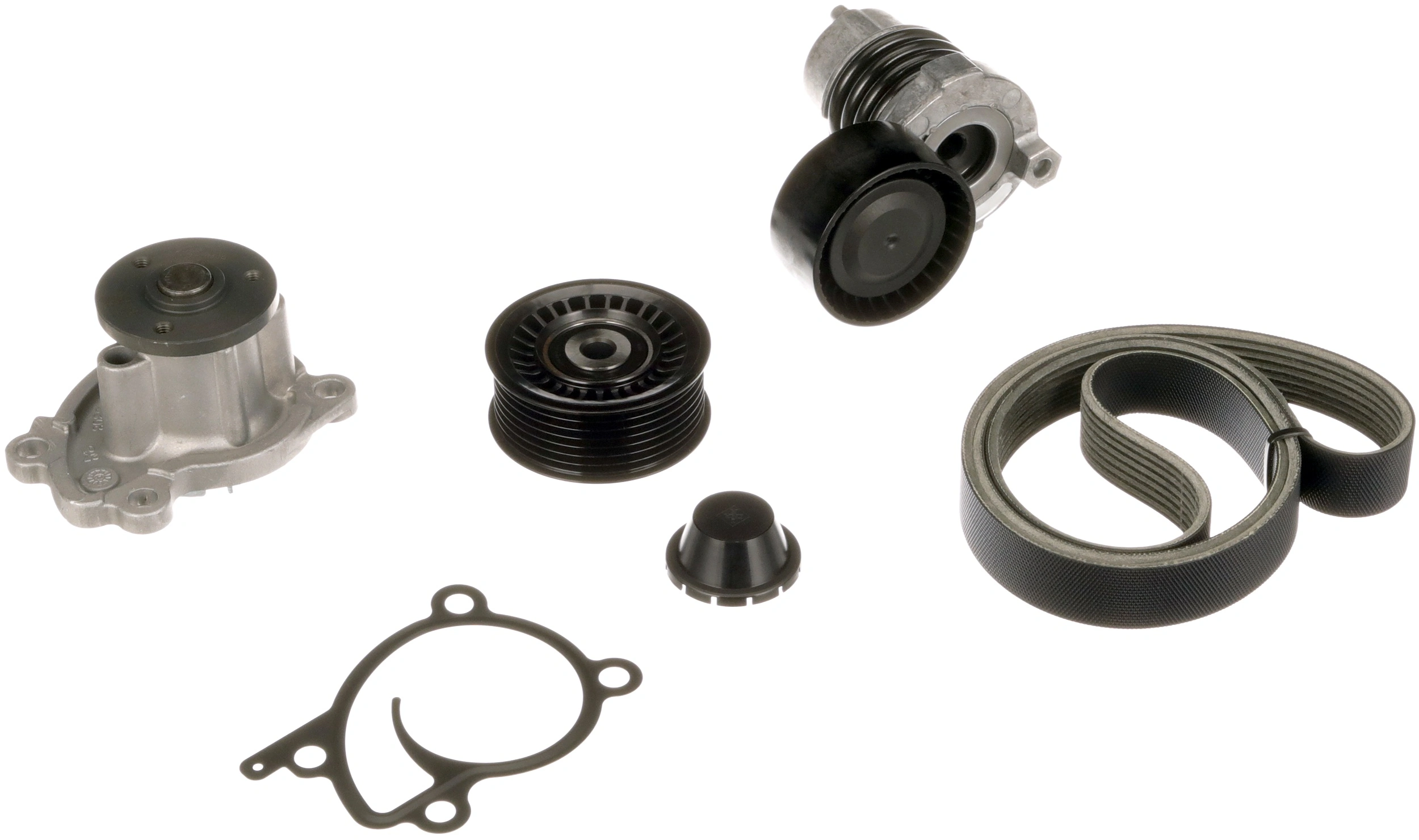Water Pump + V-ribbed Belt Kit